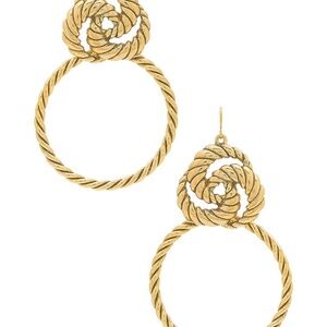 NEW Vanessa Mooney The Valleta Earrings Gold